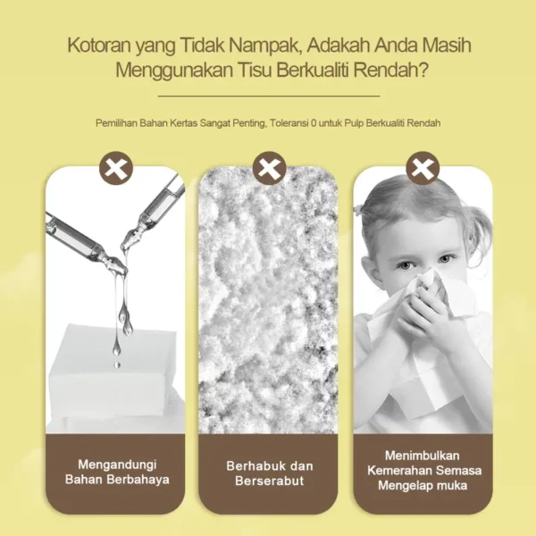 【10Pack】DWY Tisu viral 5-Ply Tissue Facial Tissue Soft Pack Baby Tissue Paper 300 Sheets 175*140mm Wipes tissue cheerful lembut balkoni thickness belajar boleh terdegradasi bilik tidur