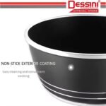 DESSINI ITALY Granite Aluminium Non Stick Casserole Pot Bowl Deep Fry Pan Cookware Tool (12 Pcs)