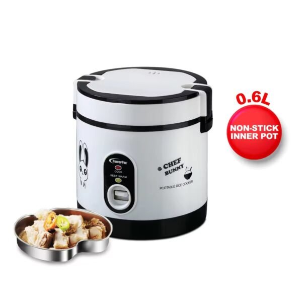 PowerPac Mini Rice Cooker,  Electirc Lunch Box 0.6L/1.2L (PPRC09/PPRC113)