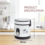PowerPac Mini Rice Cooker,  Electirc Lunch Box 0.6L/1.2L (PPRC09/PPRC113)