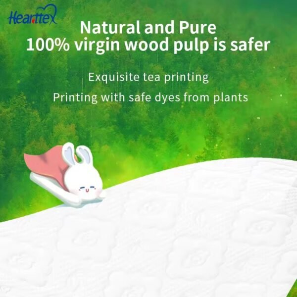 [32Rolls] HEARTTEX Softtech Toilet Paper Tissue Roll Paper 4PLY 16ROLL X 2BDL 150g/Roll Deluxe Roll Tissue