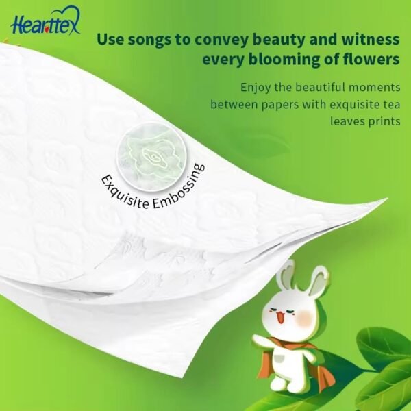 [32Rolls] HEARTTEX Softtech Toilet Paper Tissue Roll Paper 4PLY 16ROLL X 2BDL 150g/Roll Deluxe Roll Tissue