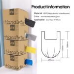 🇸🇬 [READY STOCK] 200pcs 45*59cm Rubbish Bag Handle Breakpoint Thickened Disposable Garbage Bag Plastic Trash Bags Lack Tear Durable Value Dustbin